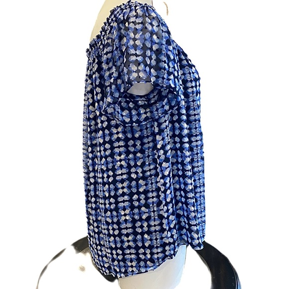 (Size 2X, 3X) NWT Jones New York Blue Multi Top - Picture 6 of 13